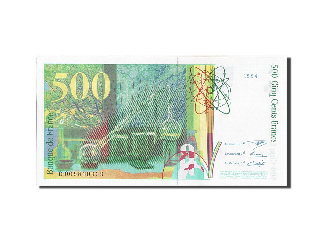 Biljet, Frankrijk, 500 Francs, 500 F 1994-2000 ''Pierre et Marie Curie'', 1994