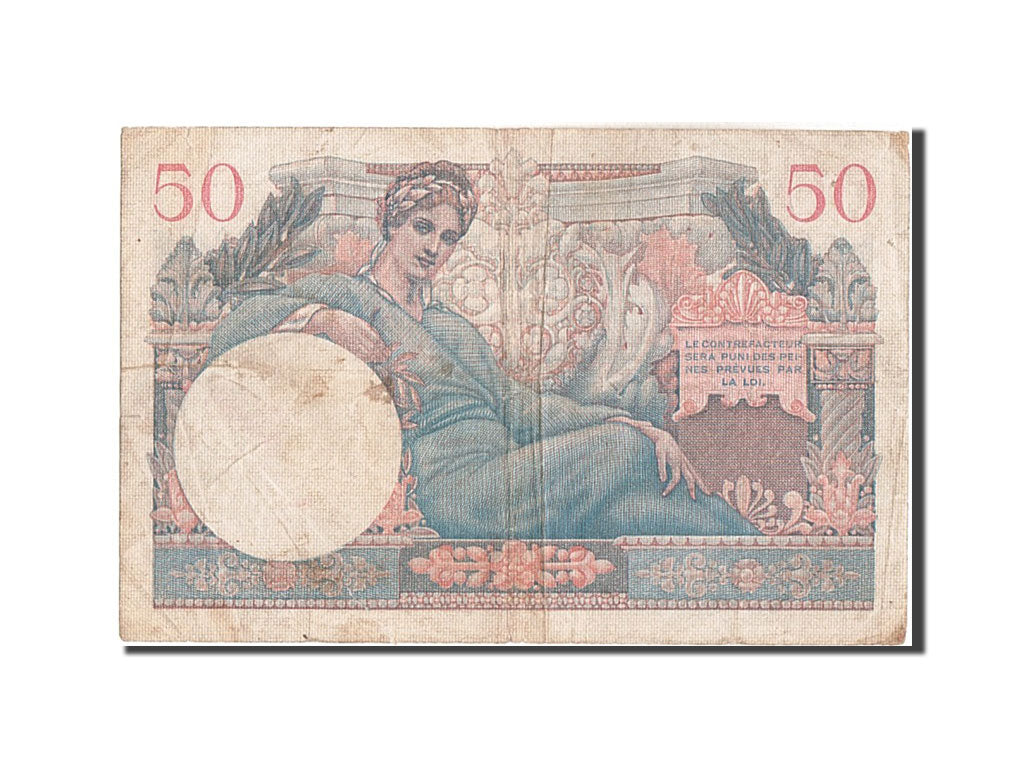 Biljet, Frankrijk, 50 Francs, 1947 French Treasury, 1947, 1947-01-01, TB+