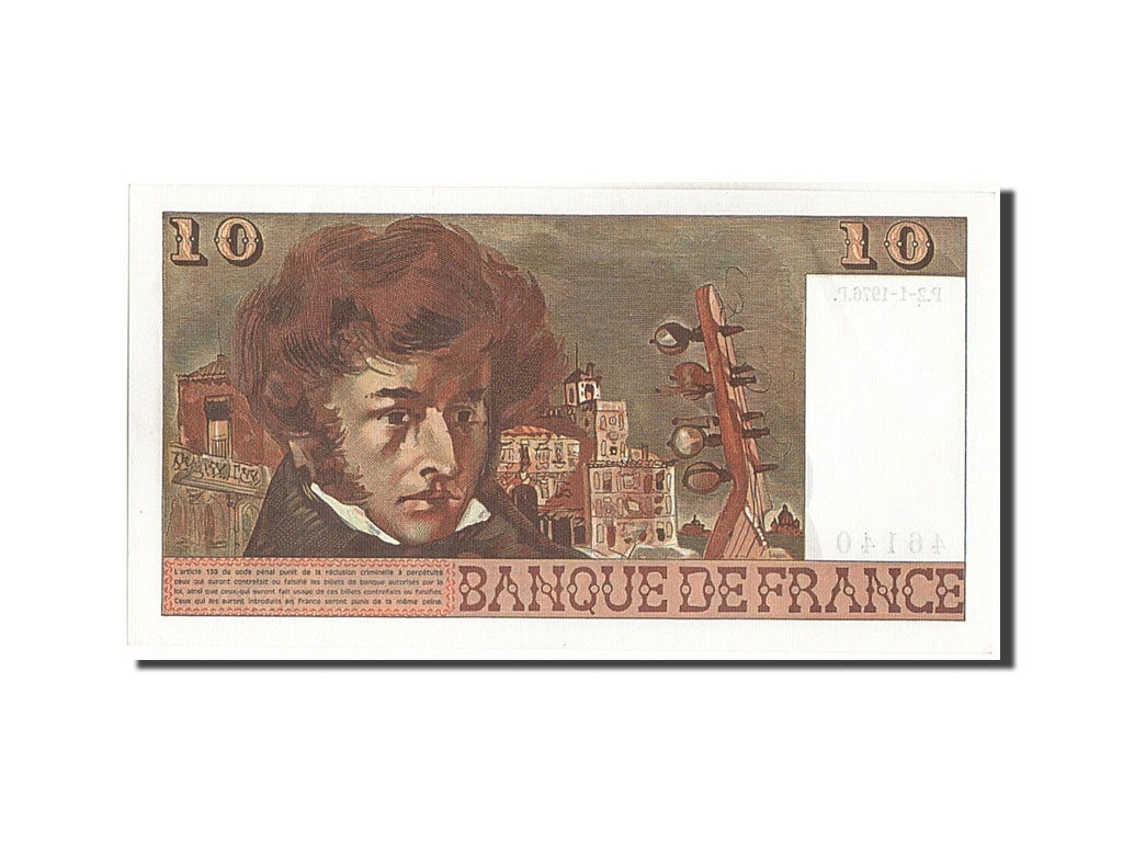 Biljet, Frankrijk, 10 Francs, 10 F 1972-1978 ''Berlioz'', 1976, 1976-01-02