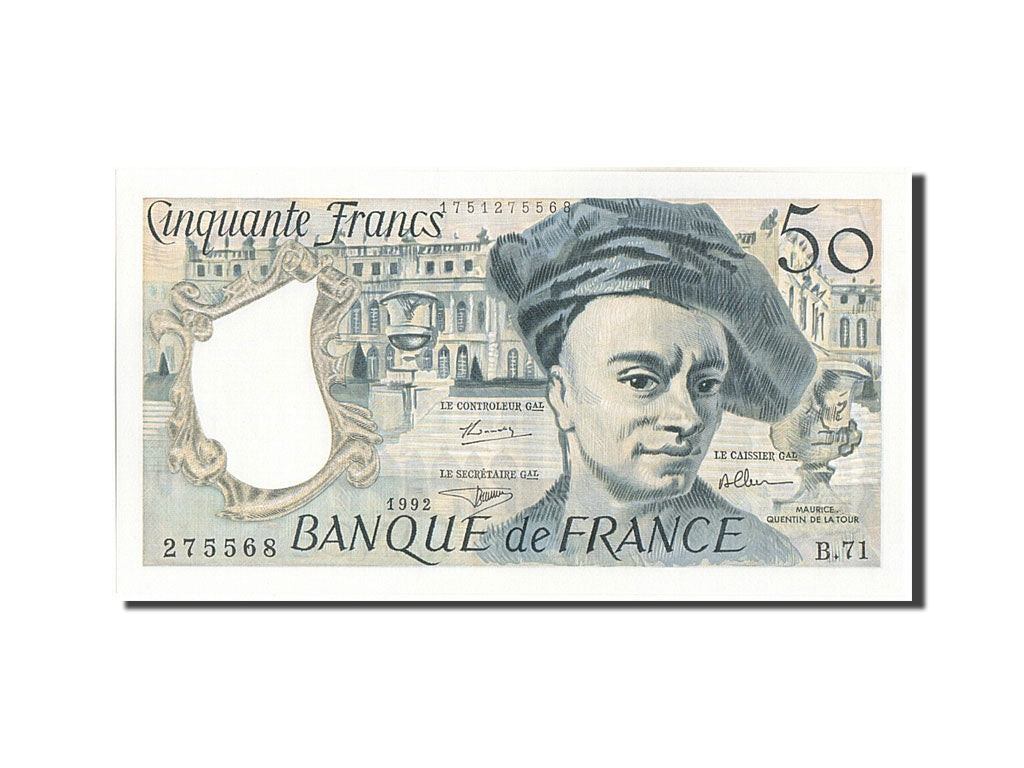 Banknote, France, 50 Francs, 50 F 1976-1992 ''Quentin de La Tour'', 1992