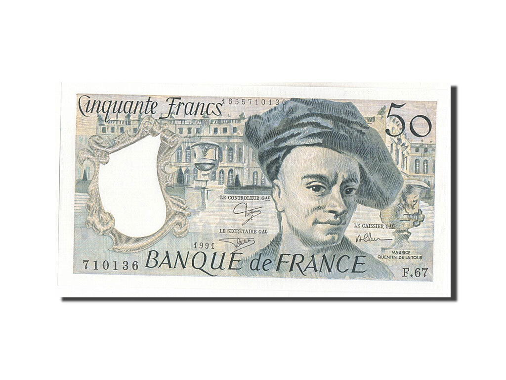 Billet, France, 50 Francs, 50 F 1976-1992 ''Quentin de La Tour'', 1991, SPL+