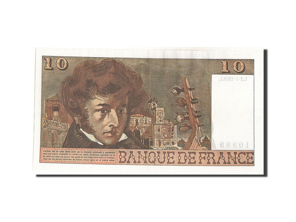 Billet, France, 10 Francs, 10 F 1972-1978 ''Berlioz'', 1976, 1976-01-02, SPL+