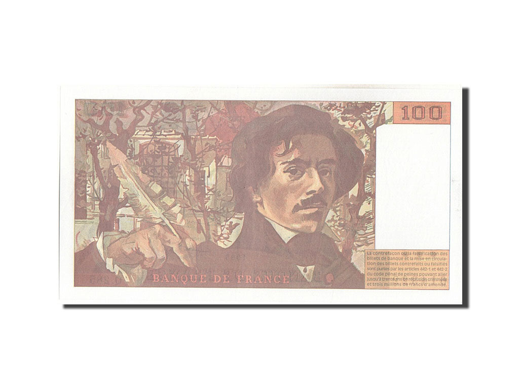 Banconote, Francia, 100 Francs, 100 F 1978-1995 ''Delacroix'', 1995, SPL