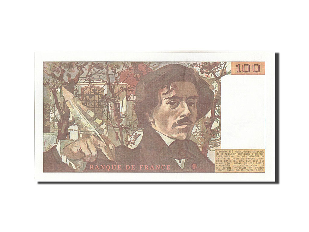 Geldschein, Frankreich, 100 Francs, 100 F 1978-1995 ''Delacroix'', 1978, VZ