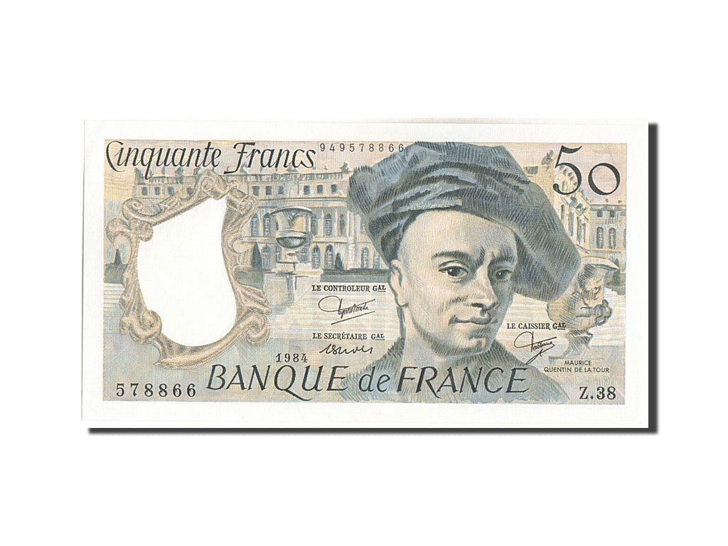 Billet, France, 50 Francs, 50 F 1976-1992 ''Quentin de La Tour'', 1984, SPL+
