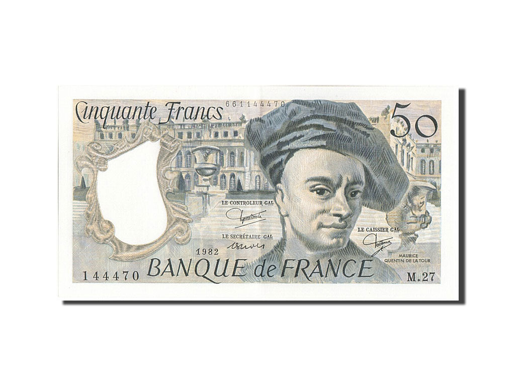 Banknote, France, 50 Francs, 50 F 1976-1992 ''Quentin de La Tour'', 1982