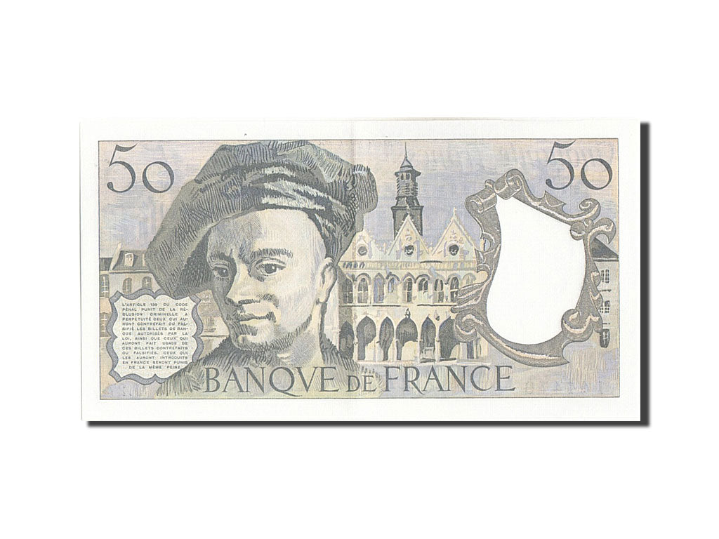 Banknote, France, 50 Francs, 50 F 1976-1992 ''Quentin de La Tour'', 1982