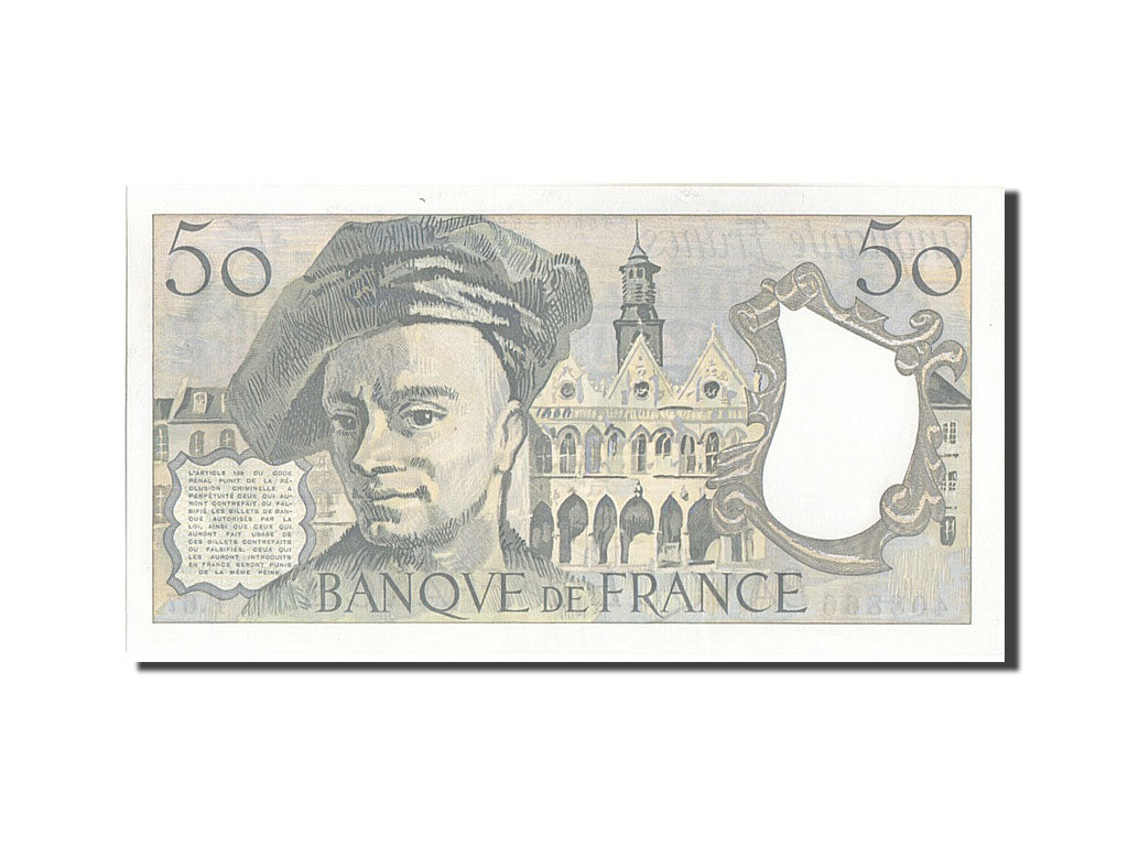 Banknote, France, 50 Francs, 50 F 1976-1992 ''Quentin de La Tour'', 1991
