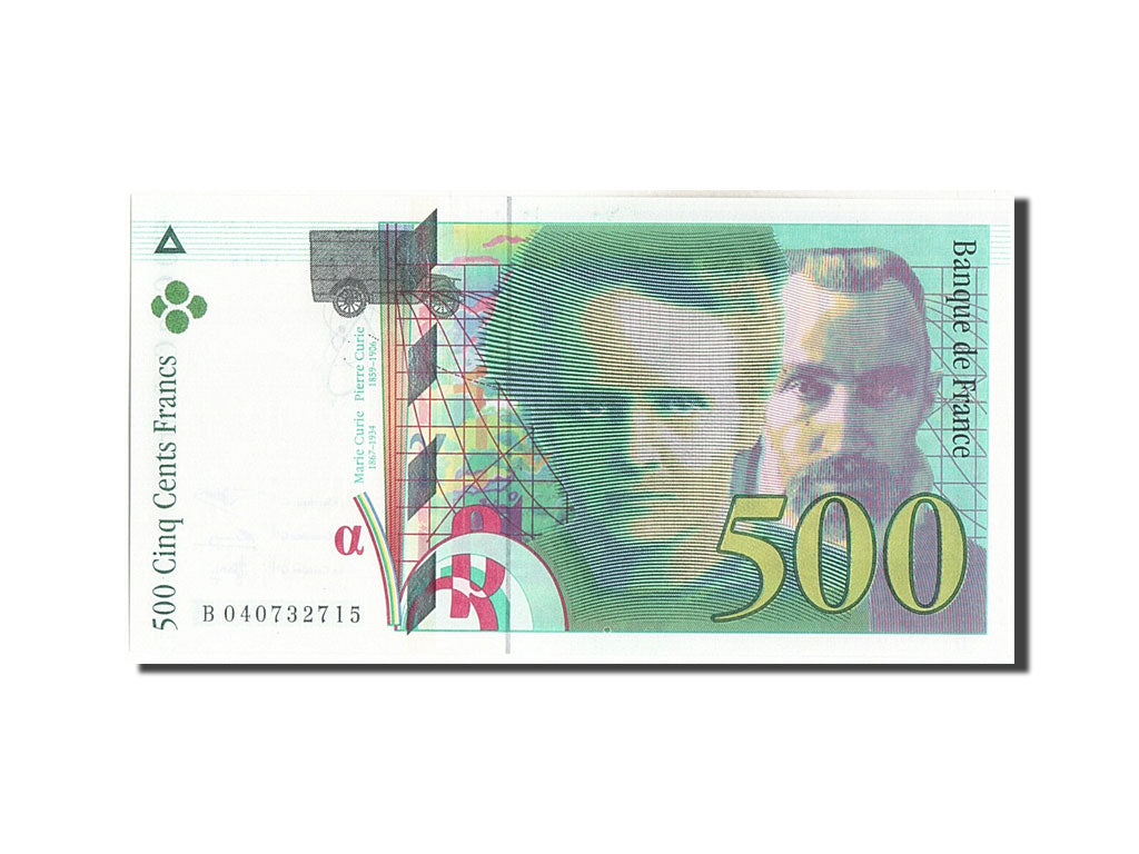 Biljet, Frankrijk, 500 Francs, 500 F 1994-2000 ''Pierre et Marie Curie'', 1998