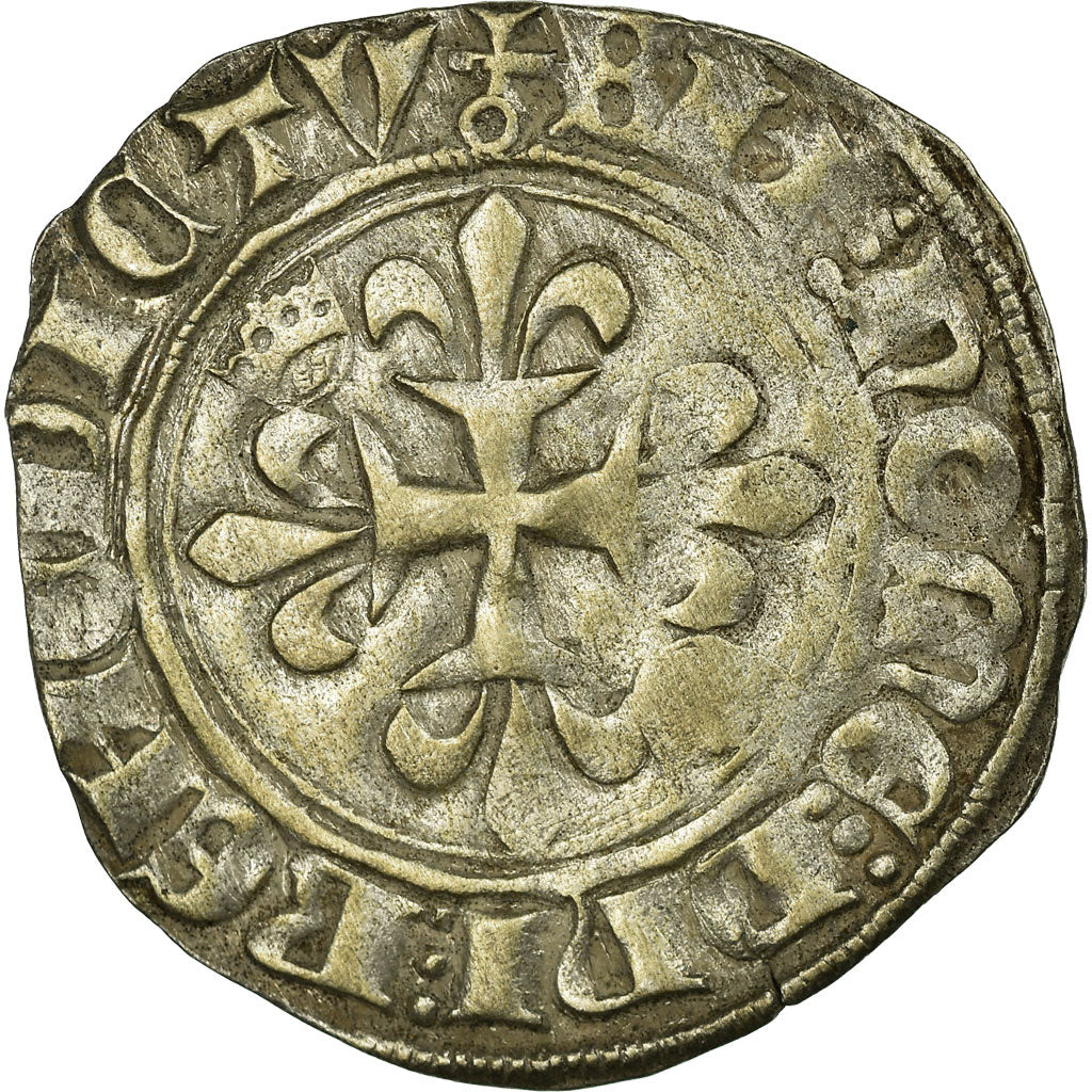 Moneta, Francia, Florette, 1419, BB+, Argento, Duplessy:417