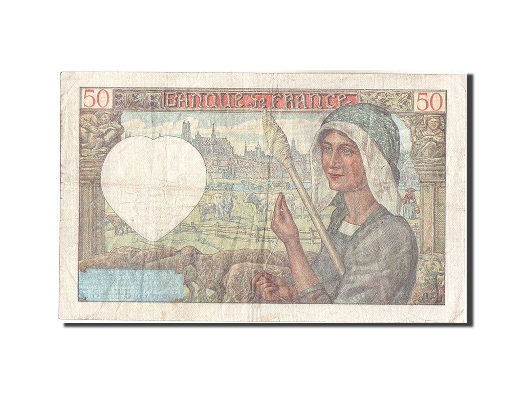 Banconote, Francia, 50 Francs, 50 F 1940-1942 ''Jacques Coeur'', 1940