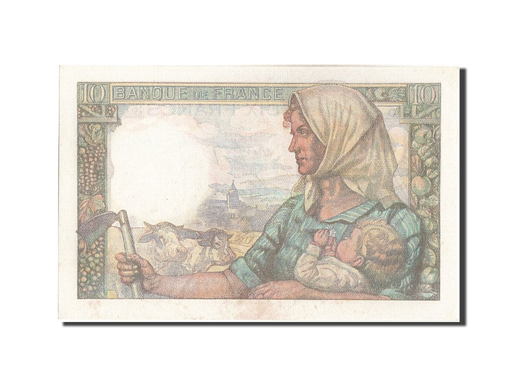Billete, Francia, 10 Francs, 10 F 1941-1949 ''Mineur'', 1947, 1947-10-30, SC
