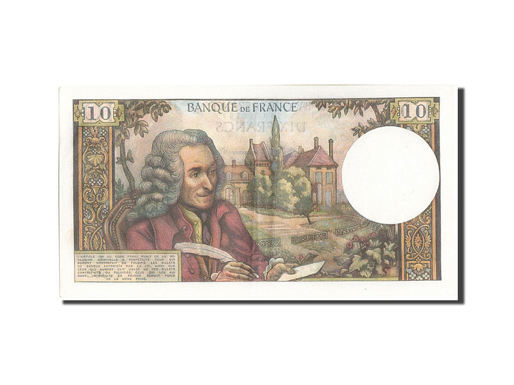Banconote, Francia, 10 Francs, 10 F 1963-1973 ''Voltaire'', 1969, SPL