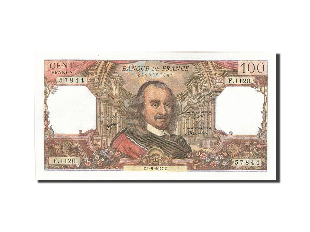 Banknote, France, 100 Francs, 100 F 1964-1979 ''Corneille'', 1977, 1977-09-01