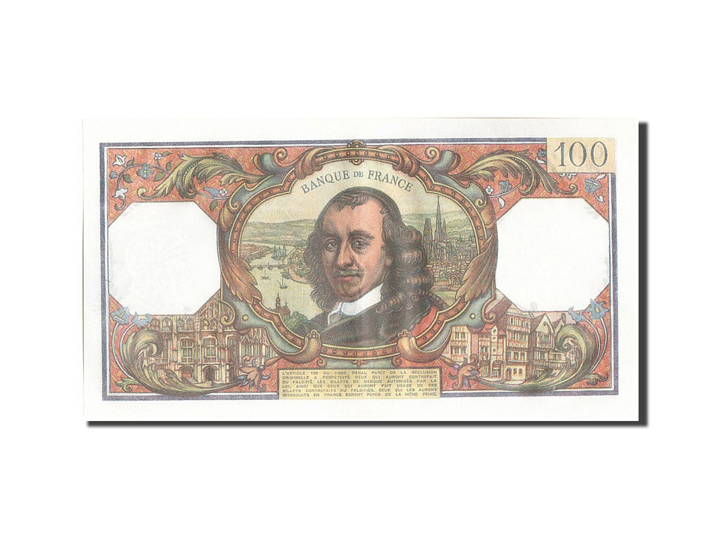 Geldschein, Frankreich, 100 Francs, 100 F 1964-1979 ''Corneille'', 1977