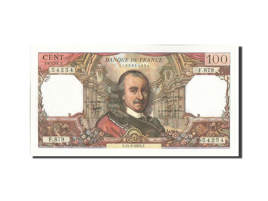 Banknot, Francja, 100 Francs, Corneille, 1975, 1975-05-15, UNC(63)
