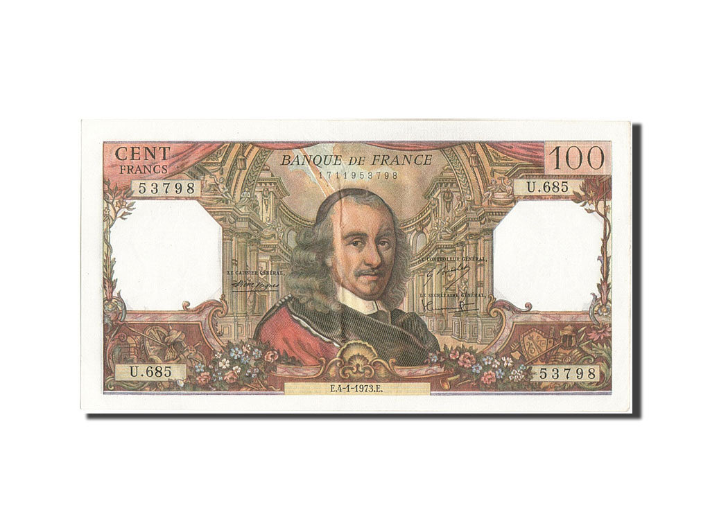 Billet, France, 100 Francs, 100 F 1964-1979 ''Corneille'', 1973, 1973-01-04