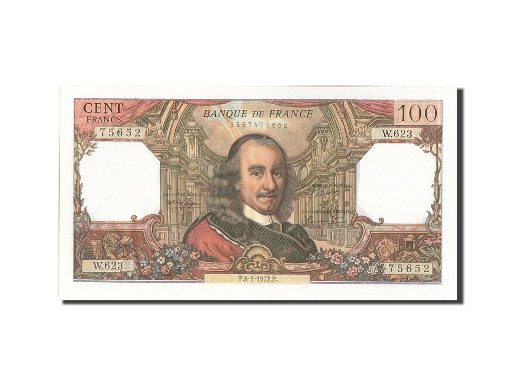 Banknote, France, 100 Francs, 100 F 1964-1979 ''Corneille'', 1972, 1972-01-06