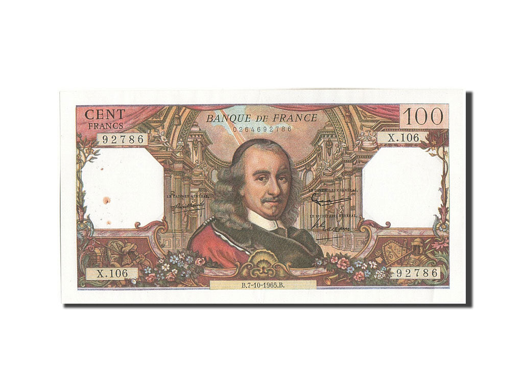 Banknot, Francja, 100 Francs, Corneille, 1965, 1965-10-07, EF(40-45)