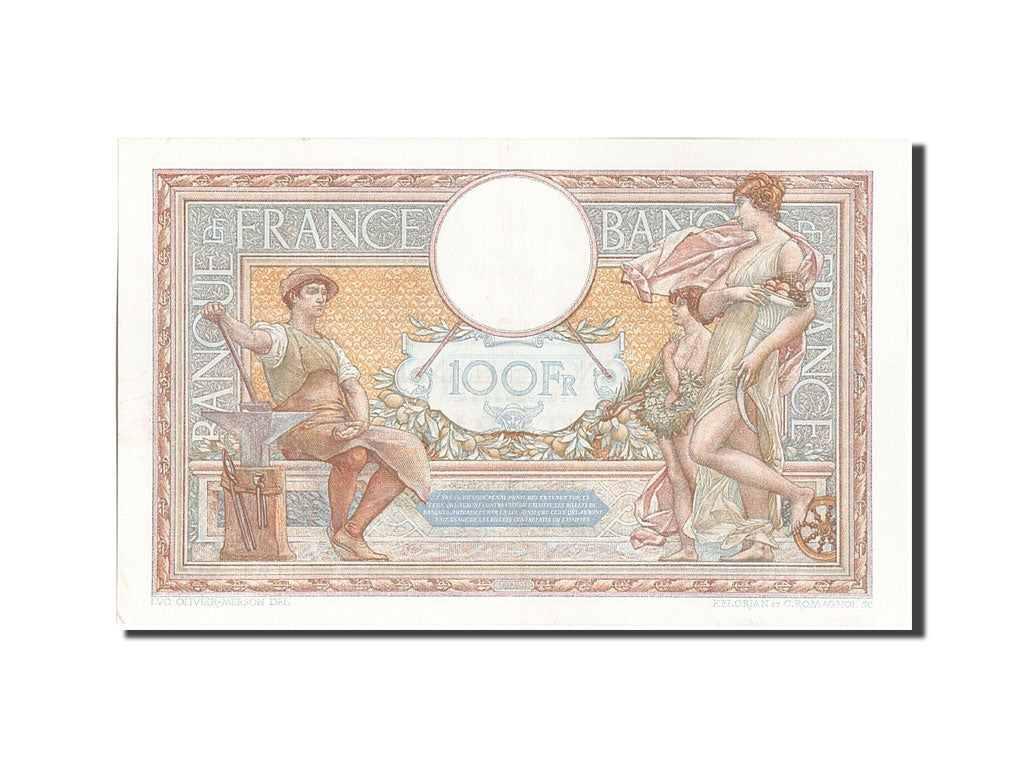 Billet, France, 100 Francs, 100 F 1908-1939 ''Luc Olivier Merson'', 1934