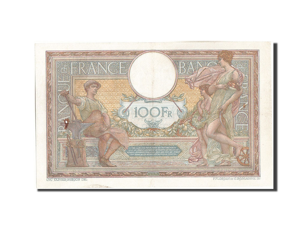 Geldschein, Frankreich, 100 Francs, 100 F 1908-1939 ''Luc Olivier Merson''