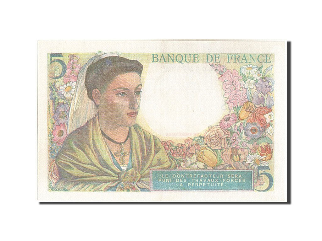 Banconote, Francia, 5 Francs, 5 F 1943-1947 ''Berger'', 1943, 1943-12-23, SPL