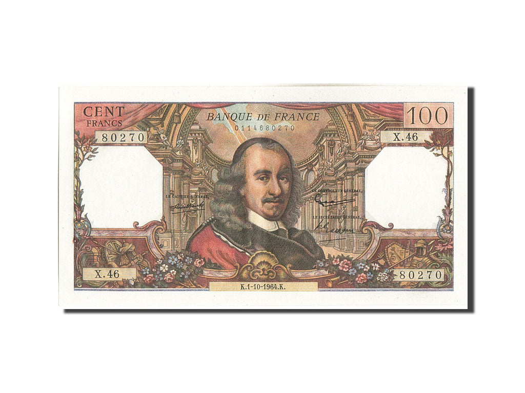 Banconote, Francia, 100 Francs, 100 F 1964-1979 ''Corneille'', 1964, 1964-10-01