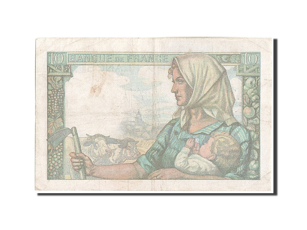 Banknote, France, 10 Francs, 10 F 1941-1949 ''Mineur'', 1942, 1942-11-19
