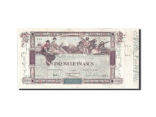France, 5000 Francs, Flameng, 1918-01-09, A.7, VF 20, PMG