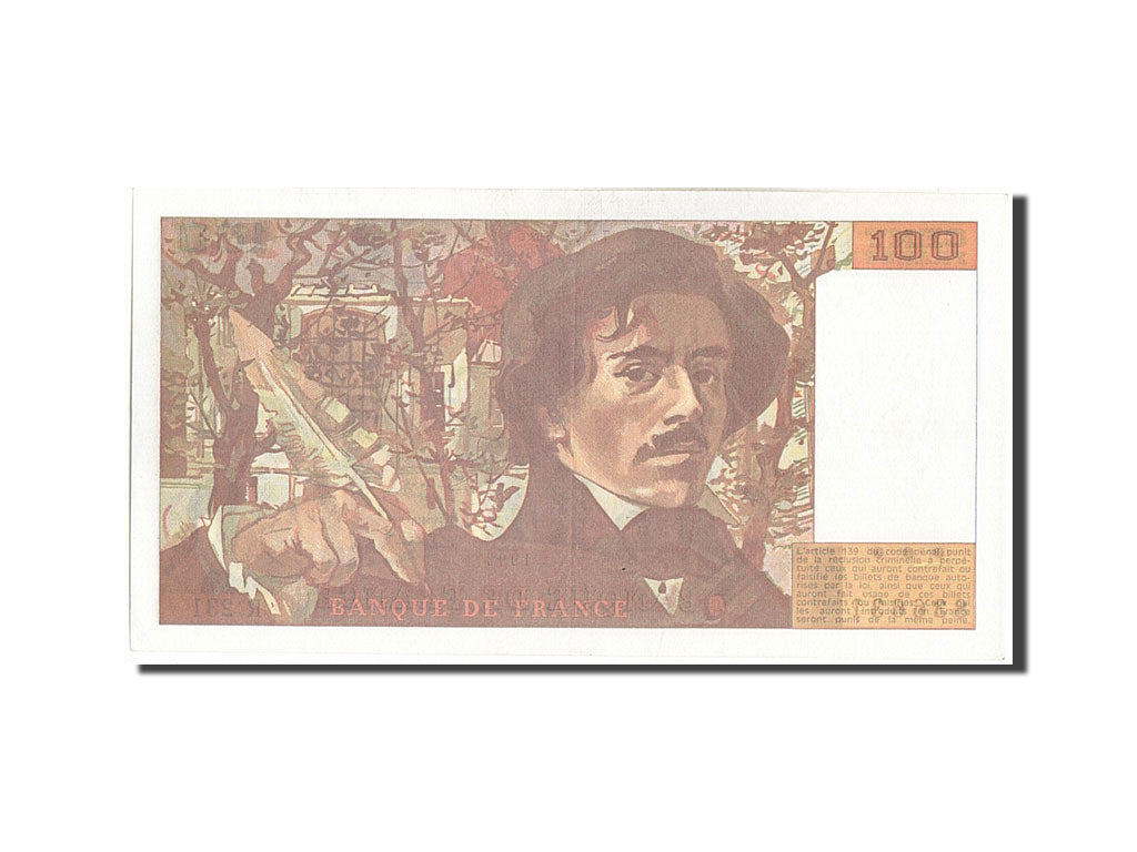 Billete, Francia, 100 Francs, 100 F 1978-1995 ''Delacroix'', 1993, EBC