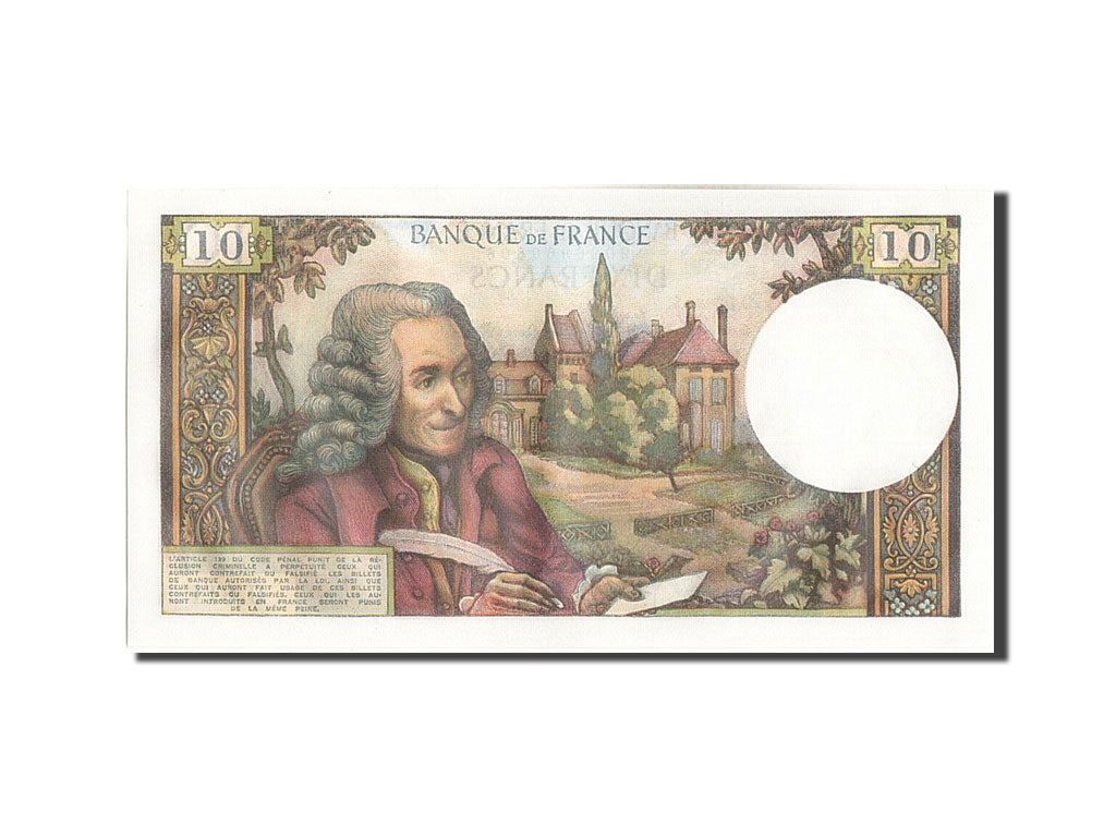 Banconote, Francia, 10 Francs, 10 F 1963-1973 ''Voltaire'', 1972, 1972-09-07