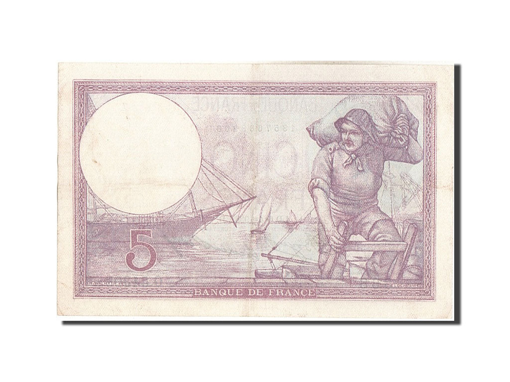 Banknote, France, 5 Francs, 5 F 1917-1940 ''Violet'', 1933, 1933-04-06