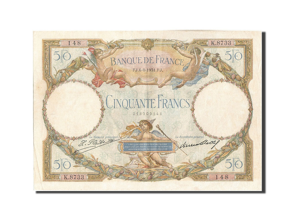 Billet, France, 1000 Francs, 50 F 1927-1934 ''Luc Olivier Merson'', 1931, TTB
