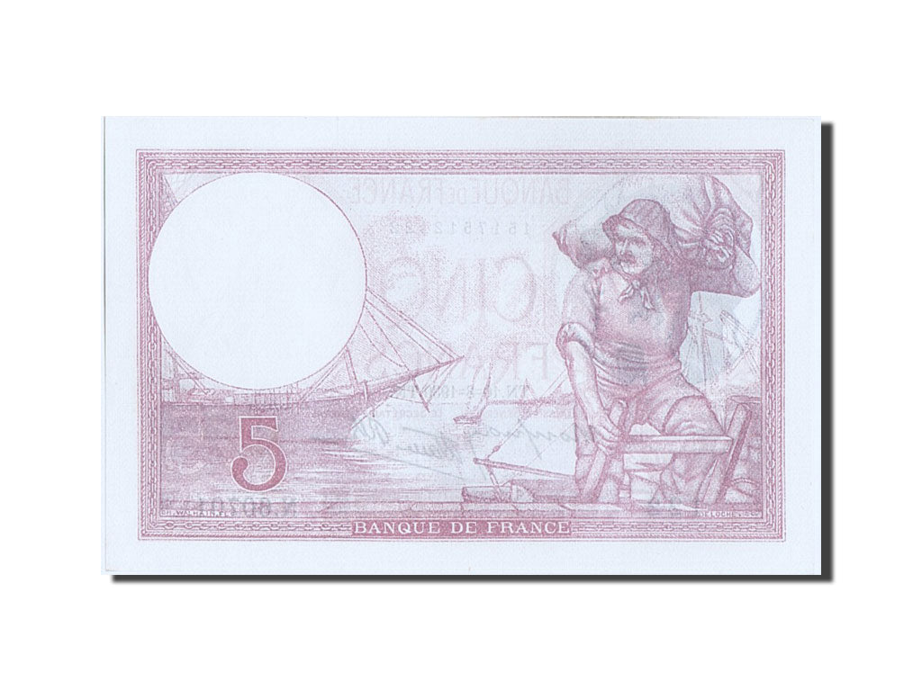 Banknote, France, 5 Francs, 5 F 1917-1940 ''Violet'', 1939, UNC(65-70)