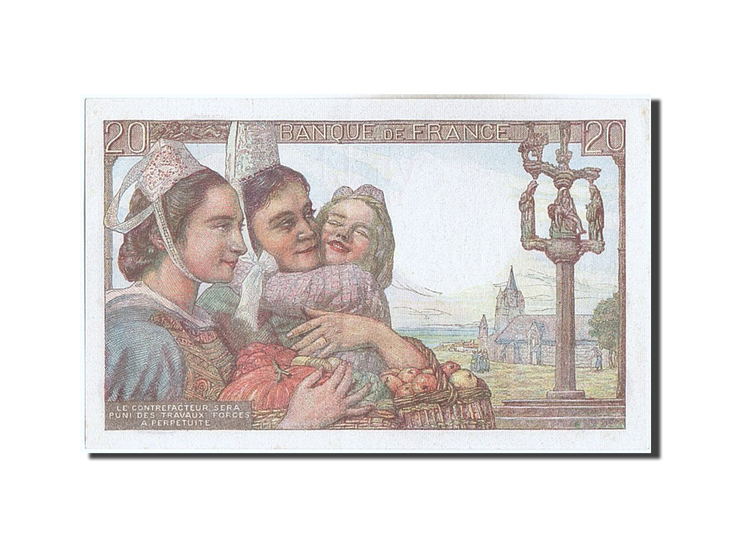 Banknote, France, 20 Francs, 20 F 1942-1950 ''Pêcheur'', 1947, 1947-01-09