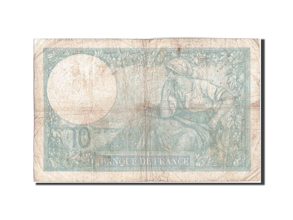 Banknot, Francja, 10 Francs, Minerve, 1936, 1936-12-17, VF(20-25), Fayette:6.17