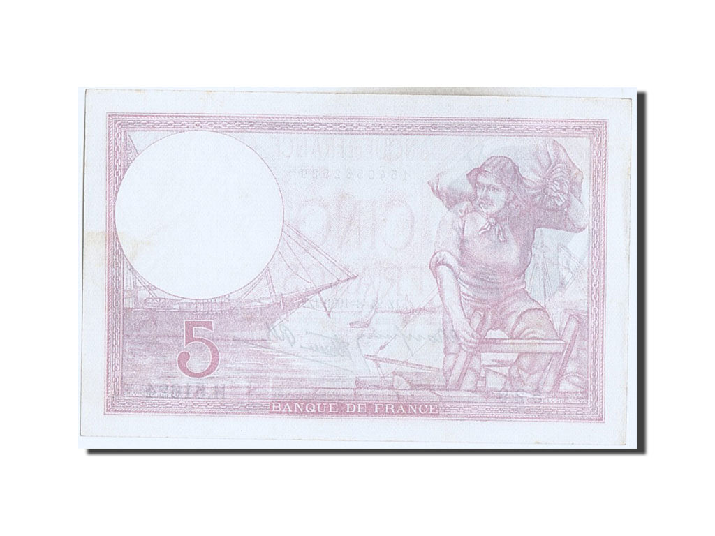 Banknote, France, 5 Francs, 5 F 1917-1940 ''Violet'', 1939, UNC(60-62)