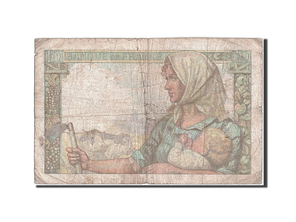 Banknote, France, 10 Francs, 10 F 1941-1949 ''Mineur'', 1942, 1942-11-26