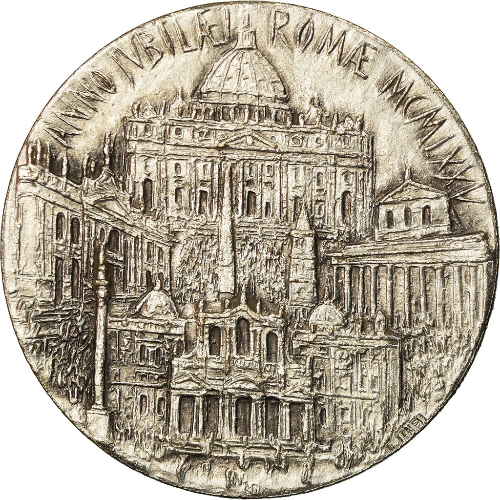 Vatican, Medal, Jubilé de Rome, 1975, Manfrini, MS(60-62), Silvered bronze