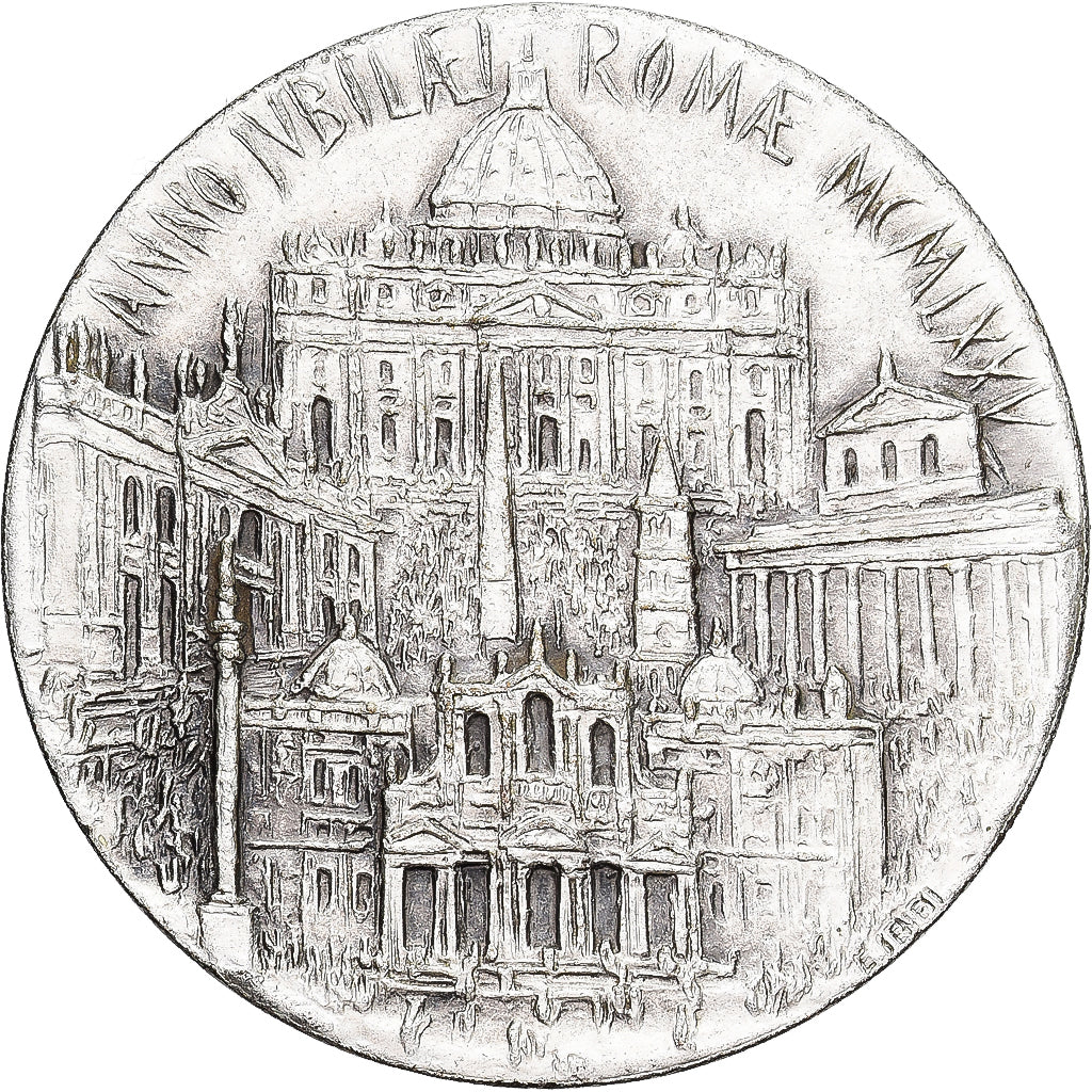 Vatican, Medal, Jubilé de Rome, 1975, Manfrini, MS(60-62), Silvered bronze