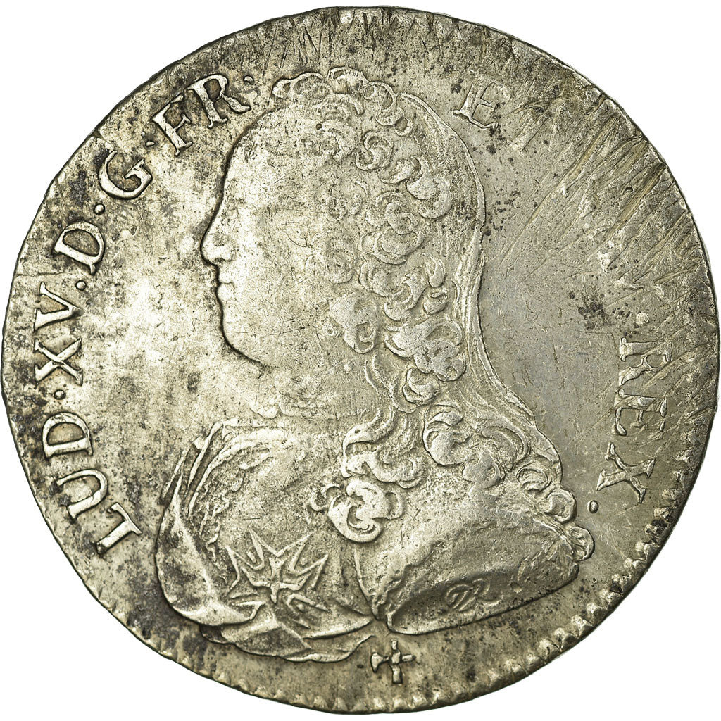 Coin, France, Louis XV, 1/2 Écu aux branches d'olivier, 1/2 ECU, 44 Sols, 1728