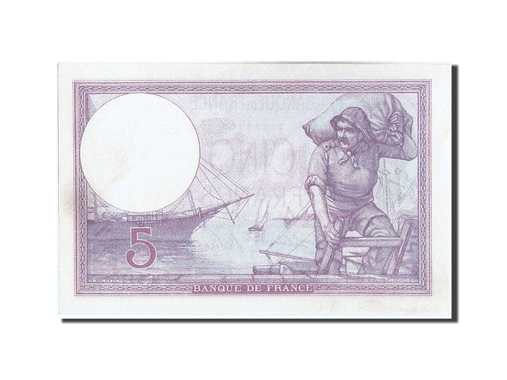 Banknote, France, 5 Francs, 5 F 1917-1940 ''Violet'', 1918, 1918-03-30