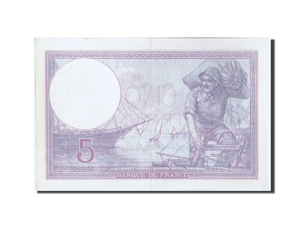 Banconote, Francia, 5 Francs, 5 F 1917-1940 ''Violet'', 1918, 1918-01-08, SPL