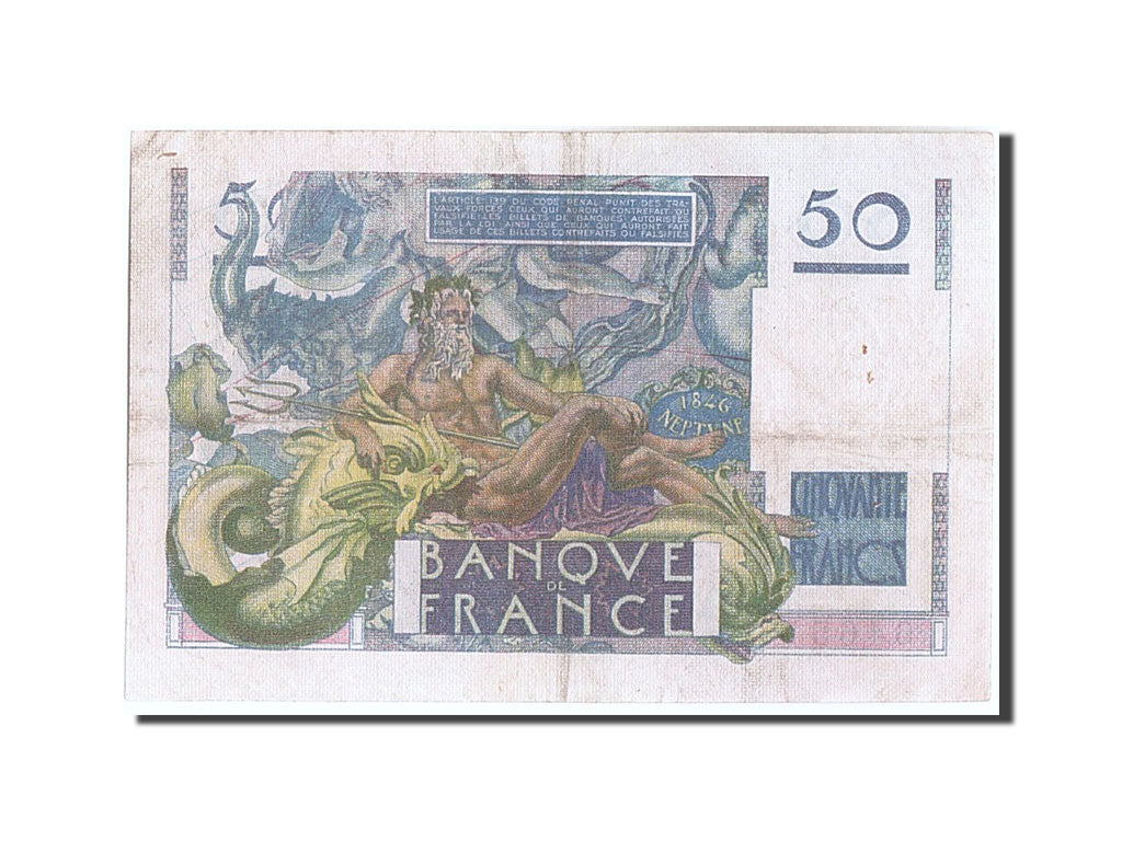 Banconote, Francia, 50 Francs, 50 F 1946-1951 ''Le Verrier'', 1946, 1946-03-14