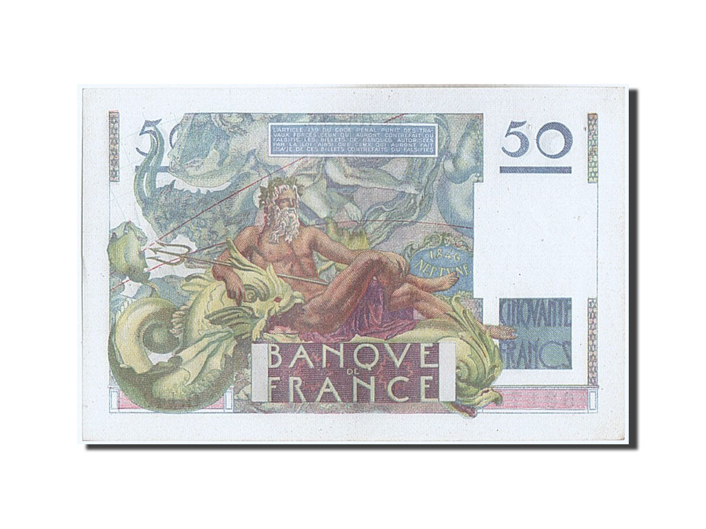 Banknot, Francja, 50 Francs, Le Verrier, 1949, 1949-11-03, UNC(60-62)