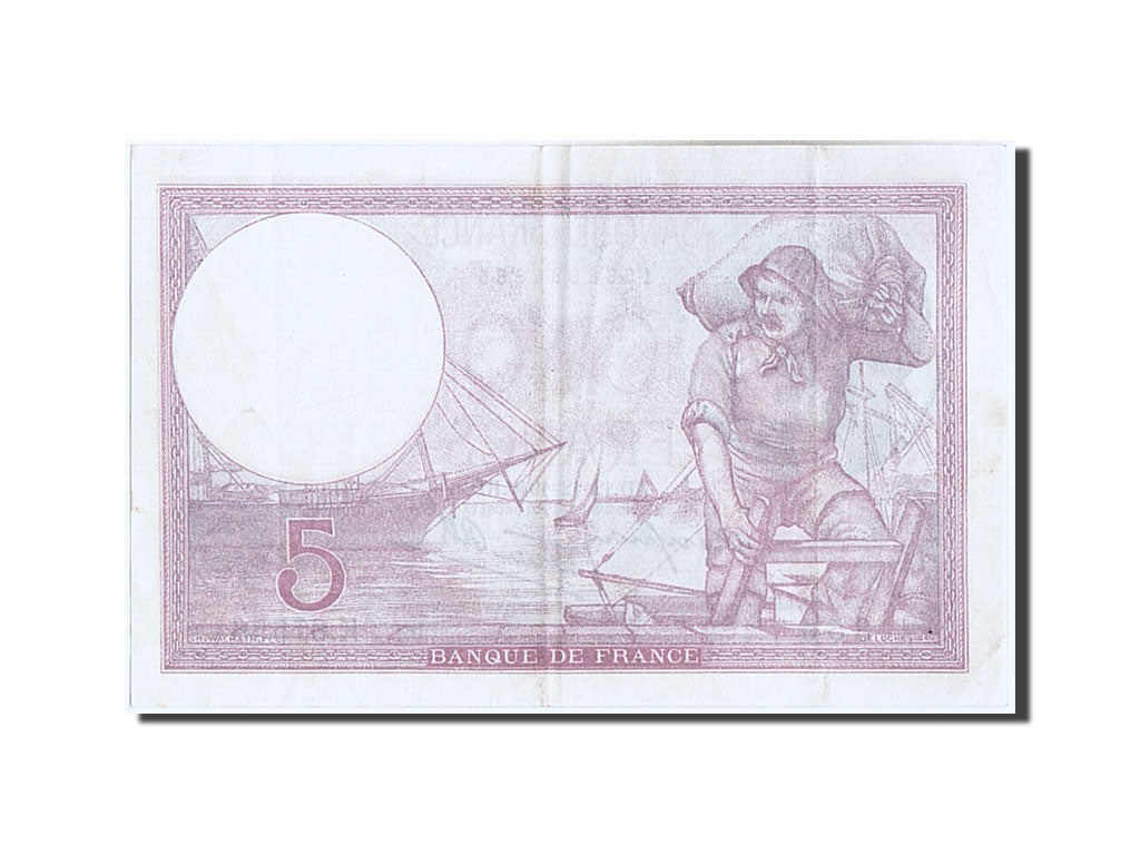 Banknote, France, 5 Francs, 5 F 1917-1940 ''Violet'', 1940, 1940-12-12