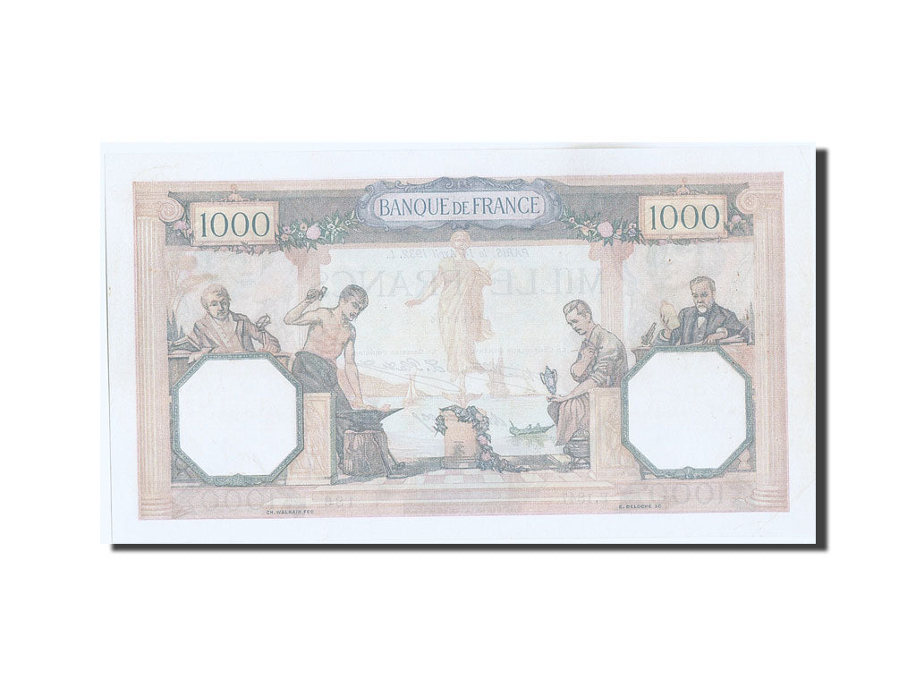 Banknot, Francja, 1000 Francs, Cérès et Mercure, 1932, 1932-04-14, AU(50-53)