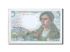 Banconote, Francia, 5 Francs, 5 F 1917-1940 ''Violet'', 1943, 1943-06-02, BB+