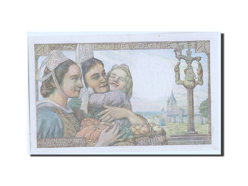Banknote, France, 20 Francs, 20 F 1942-1950 ''Pêcheur'', 1945, 1945-07-05