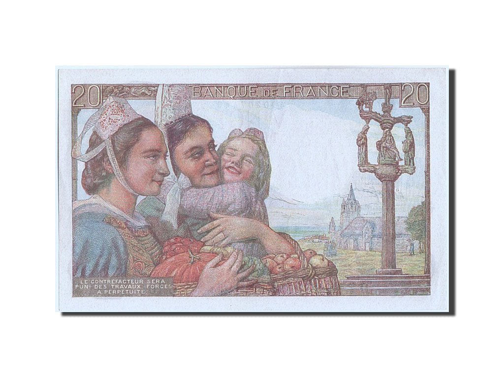 Banknote, France, 20 Francs, 20 F 1942-1950 ''Pêcheur'', 1947, 1947-01-09